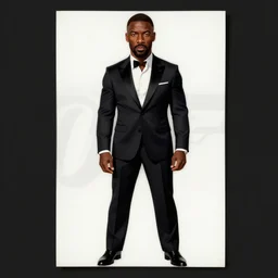 idris elba as james bond, 0 0 7, rule of thirds, concept art, poster layou