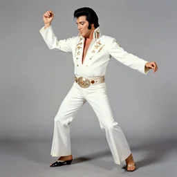 elvis presley dancing painted by norman rockwell