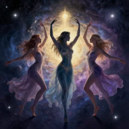 Three souls dancing in the universe