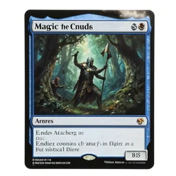 magic the gathering card, archers in mystical forest