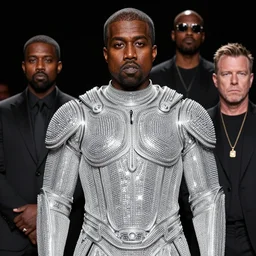 Kanye West dressed in diamond armor, by Stanley Artgerm Lau, WLOP, Rossdraws, James Jean, Andrei Riabovitchev, Marc Simonetti, Yoshitaka Amano, ArtStation, CGSociety,