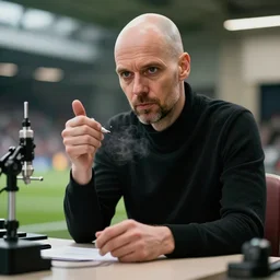 erik ten hag as a mad scientist