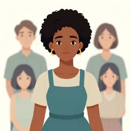 a creole woman, clean cel shaded vector art. shutterstock. behance hd by lois van baarle, artgerm, helen huang, by makoto shinkai and ilya kuvshinov, rossdraws, illustration