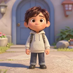 Rey as a Pixar movie character