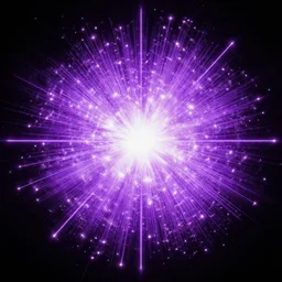 Sparkly purple explosion, digital art