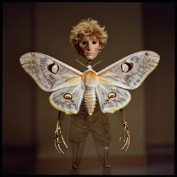 7 0 s movie still of a man made of moth, cinestill 8 0 0 t 3 5 mm eastmancolor, heavy grain, high quality, high detail