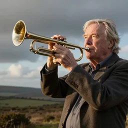 david attenborough playing the trumpet