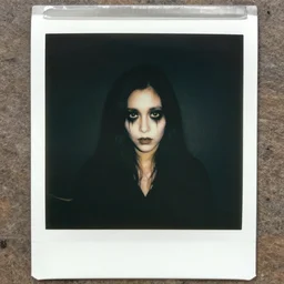 creepy and strange polaroid photo