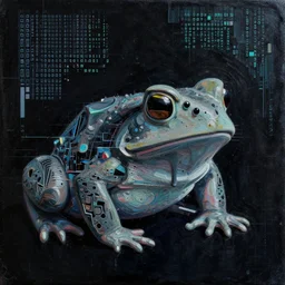 toad, glitches, shapes, artwork, abstract, acrylic, oil, clay, lines, vektroid, dots, drips, spots, tears, leaks, glitch, pixels, geometry, data, datamosh, data, motherboard, minimal, vinyl, binary, code, cybernetic, painting, dark, eerie, cyber