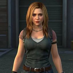a still of elizabeth olsen in ps1 game