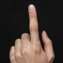 man, has one finger, only middle finger, no finger, elegant, real life skin, intricate, high detailed, artstation, concept art, smooth, sharp focus, art by artgerm and greg rutkowski