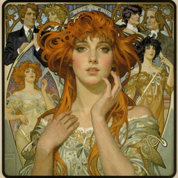 realistic detailed face portrait and fully body pose of a the creation of adam and eve by gerald moira, ayami kojima, amano, greg hildebrandt, ann long, and mark brooks, female, feminine, art nouveau, victorian, neo - gothic, gothic, character concept design, storybook layout