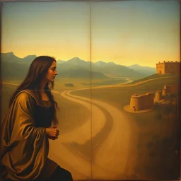the reverse side of the painting gioconda by da vinci.