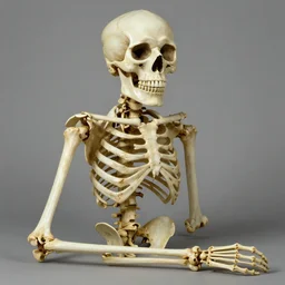 a skeleton by fernando botero