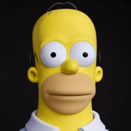studio portrait of man that looks excactly like homer simpson, lookalike, as if homer simpson came to life, soft light, black background, fine details, close - up, award winning photo by kenneth willardt