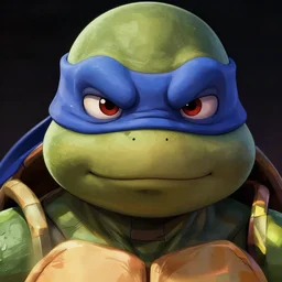 a study of cell shaded portrait very close up face of ninja turtle  looking at camera as  concept art, llustration,  concept art by Farley , highly detailed, sharp focus,  Trending on Artstation, HQ, deviantart