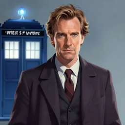 character portrait of Doctor Who played by Jordan Peterson, digital art, trending on artstation, 4k