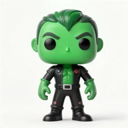 full body 3d render of no way home green goblin as a funko pop, studio lighting, white background, blender, trending on artstation, 8k, highly detailed