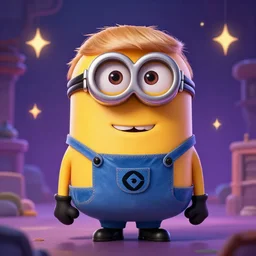 a cartoonish cute trump as a minion, magical atmosphere, trending on artstation, 3 0 mm, by noah bradley trending on artstation, deviantart, high detail, stylized portrait h 7 0 4