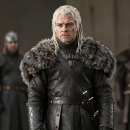 Medium shot of a typical character in the style of Game of Thrones
