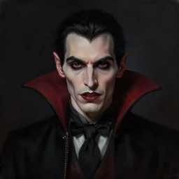 portrait of a vampire in the darkness, detailed, centered, digital painting, artstation, concept art, donato giancola, Joseph Christian Leyendecker, WLOP, Boris Vallejo, Annie Leibovitz and Steve McCurry, David Lazar, Jimmy Nelsson, Breathtaking, 8k resolution, extremely detailed, beautiful, establishing shot, artistic, hyperrealistic, beautiful face, octane render