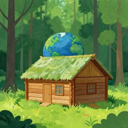 [ a log cabin in the forest ] [ van gogh ] [ earth ]