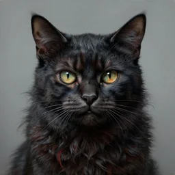 portrait painting of a cat - cthulhu. extremely high detail, artstation contest winner, masterpiece, creepy, horror painting by dariusz zawadzki, giger, wayne barlowe