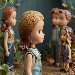 closeup profile portrait of a tin toy jessica 6 jenny agutter, nicoletta ceccoli, mark ryden, lostfish, max fleischer, depth of field, detailed and intricate environment, 8 k resolution, hyperrealistic, octane render