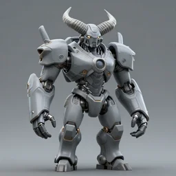 Techno-God is an ancient mechanical gray giant chaotic horned humanoid, digital art, 8k, hyperrealism, high detail, ray tracing, concept art, octane render, Eddie Mendoza style
