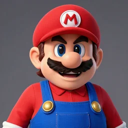mustachioed wario, old man, hyper realistic portrait, studio lighting, hilarious grimace face