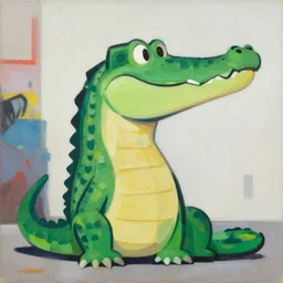 greg manchess portrait painting of an anthropomorphic crocodile, medium shot, asymmetrical, profile picture, organic painting, sunny day, matte painting, bold shapes, hard edges, street art, trending on artstation, by huang guangjian and gil elvgren and jon foster