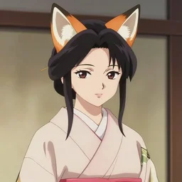 An anime portrait of a beautiful 30-year-old Japanese noblewoman with fox ears and seductive eyes wearing a silk kimono, by a professional manga illustrator, Stanley Artgerm Lau, WLOP, Rossdraws, James Jean, Andrei Riabovitchev, Marc Simonetti, and Sakimichan, tranding on artstation