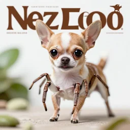 chihuahua jumping spider in the bronx zoo, magazine cover, face photo