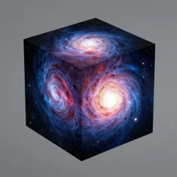 a cube holding the universe