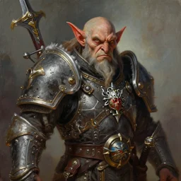 a detailed portrait painting of skarsnik. goblin chief, warhammer. dungeons and dragons character art, warcraft art, warhammer fantasy, in the style of tim hildebrandt