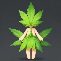 character concept art of an anime marijuana leaf goddess | | cute - fine - face, pretty face, realistic shaded perfect face, fine details by artgerm, wlop, rossdraws, james jean, andrei riabovitchev, bangkuart, and sakimichan, seoul, south korea, trending on artstation