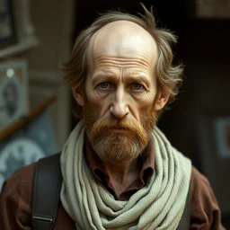medium shot of a typical character in the style of tom anders zorn