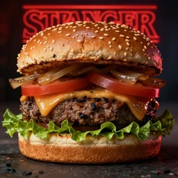burger from Netflix show, Stranger Things (2016)
