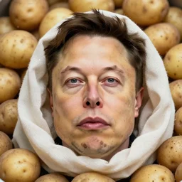 elon musk face potato, potato face, potato skin, bag of potatoes s 1 0 0