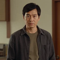 Medium shot of a typical character in the style of James C. Christensen