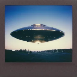1 9 8 0 s polaroid photo of a ufo