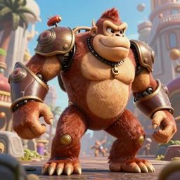 mecha suit donkey kong wide shot intricate, hyper detailed, realistic, cinematic lighting, octane render, 8 k