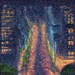 fantastic lighting, pixel art, high detail , 16 bits, street city night, 2d