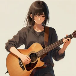 paint herbguitar, shin hanga, artstation, greg rutkowski