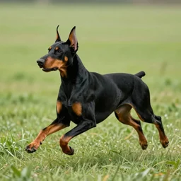 pushead skeletal doberman pinscher running in a grassy field style of gray's anatomy veterinary medical diagram aerial horror red monochrome optical illusion kinetic art 1 0 2 4 x 1 0 2 4