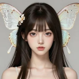 character concept art of an anime moth goddess | | cute - fine - face, pretty face, realistic shaded perfect face, fine details by artgerm, wlop, rossdraws, james jean, andrei riabovitchev, bangkuart, and sakimichan, seoul, south korea, trending on artstation