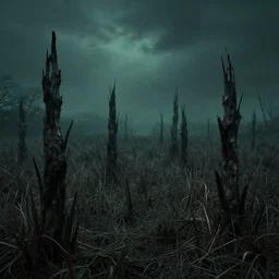 spike fields scary, eerie, uncanny, abnormal