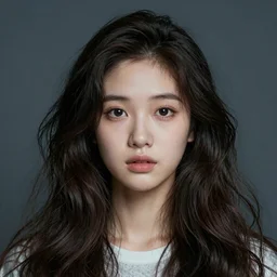 portrait of a girl with comical long hair and a miracle face, high detail, high performance, high price, ultra mega super hyper realistic, very fantasy beautiful,