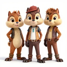 alvin, simon, theodore chipmunk dieselpunk style