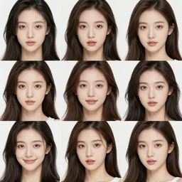 a collage of very very very pretty women looking into the camera